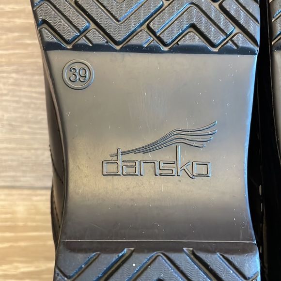Dansko Professional Black Box Leather Clogs Women’s Size 8.5-9/EU 39 - Picture 7 of 10